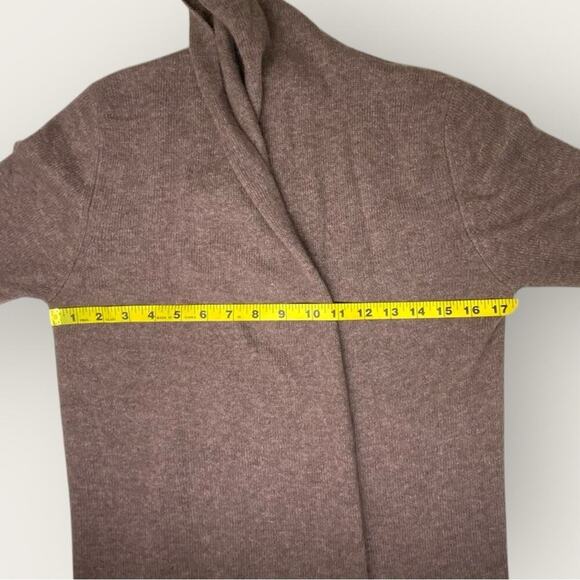 NWT | Lusso | 100% Cashmere Heather Open Front Cardigan | Caramel | Medium - Picture 7 of 10